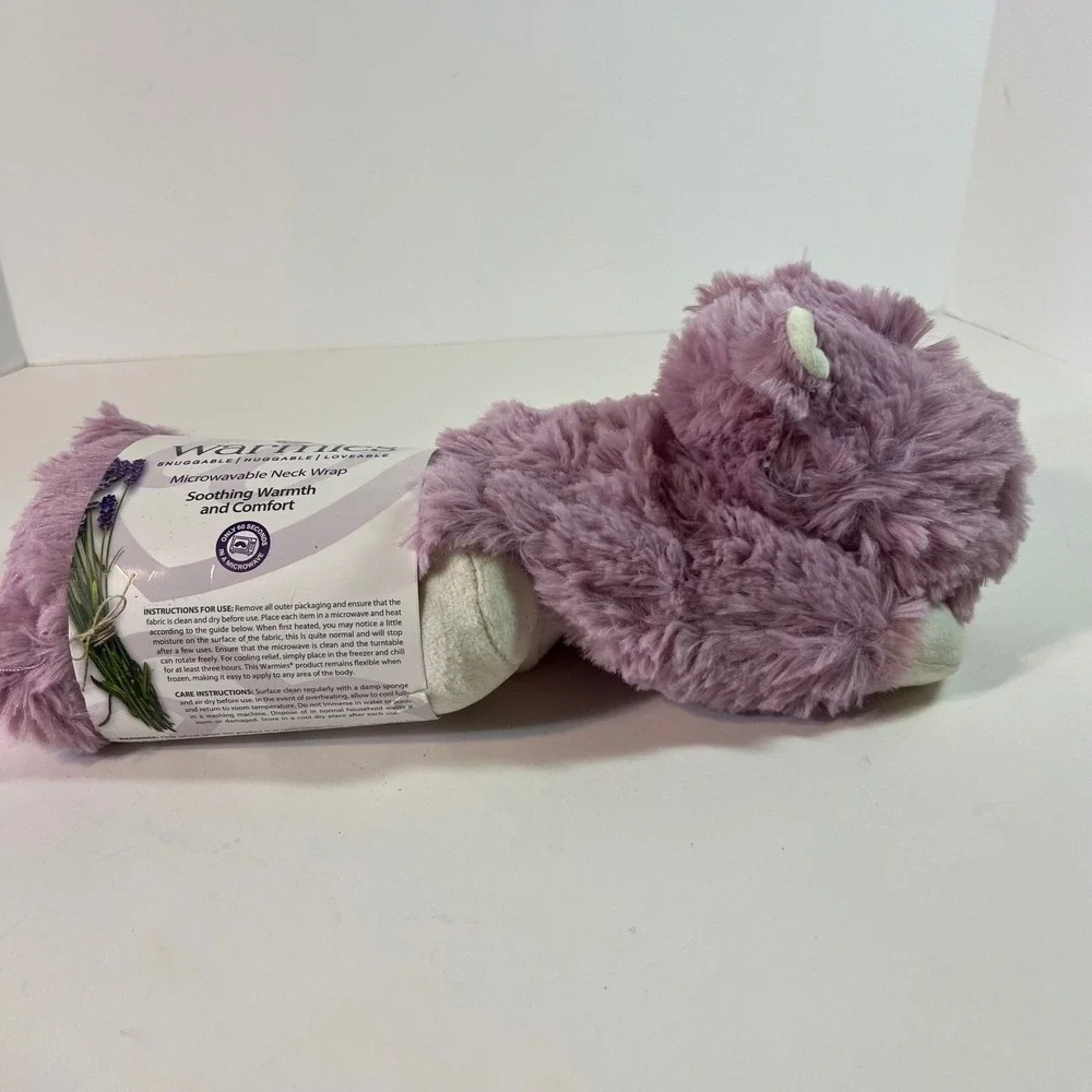 Warmies Purple Hippo Microwavable Neck‎ Wrap Lavendar OS NIP